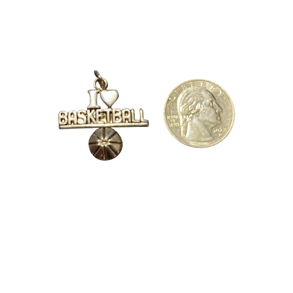 Silver Basketball Pendant Signed “Best” - Picture 3 of 4